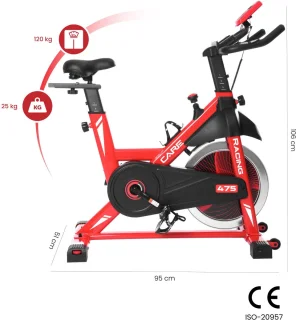 Wat vinden we goed aan de CARE Racing 470-475 Spinningfiets