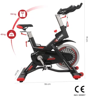 Wat vinden we goed aan de CARE Speeder Spinningfiets