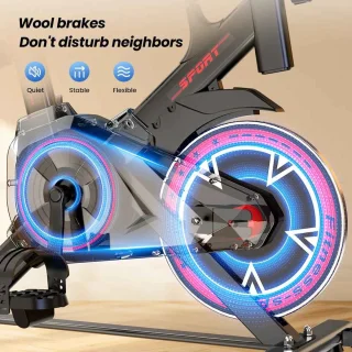 De Warenloods Fitbike Hometrainer Zwart/Rood