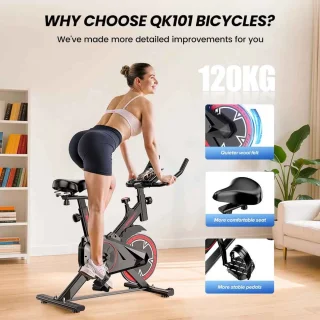 De Warenloods Fitbike Hometrainer Zwart/Rood