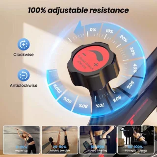 De Warenloods Fitbike Hometrainer Zwart/Rood