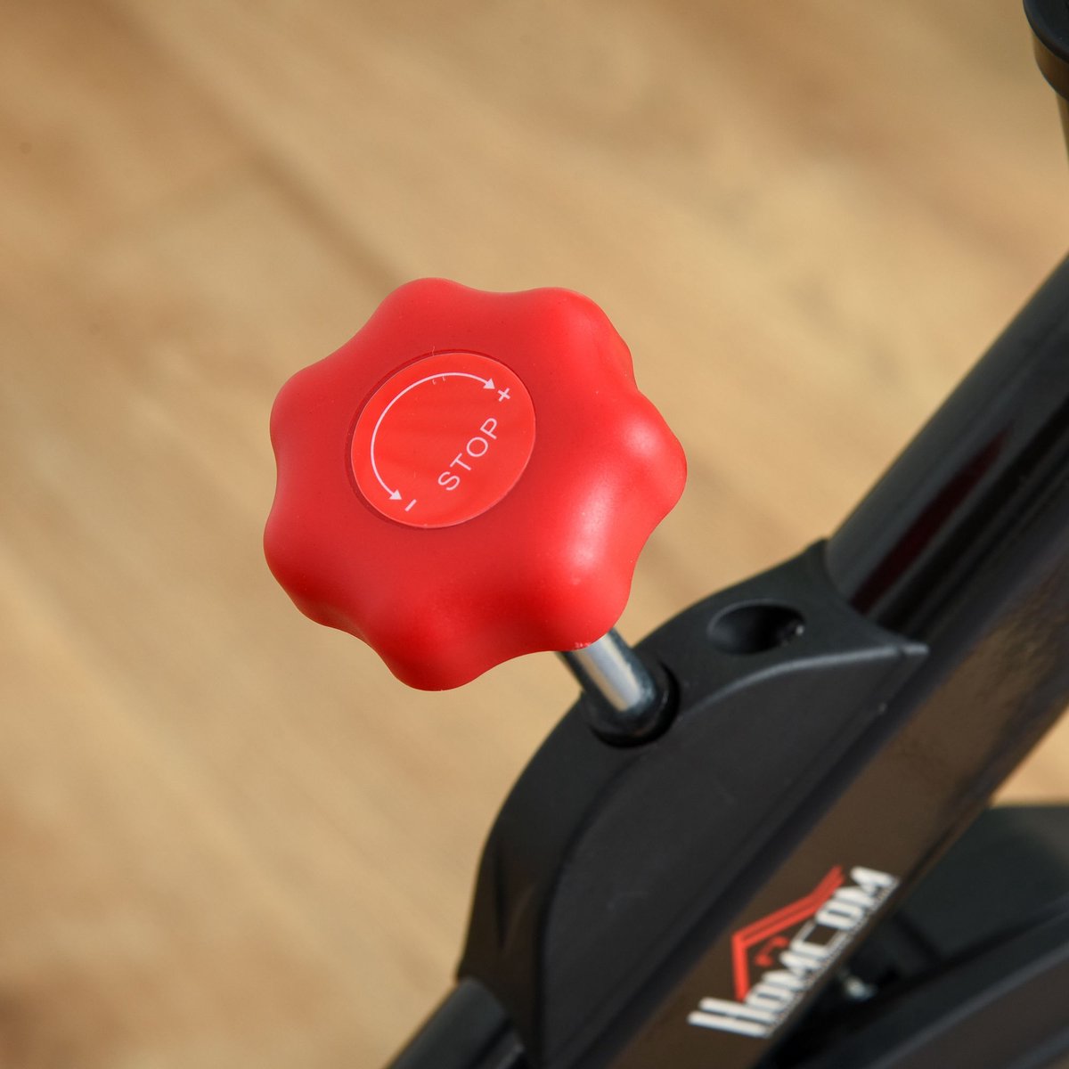 HOMCOM Fahrradtrainer Stahl Schwarz/Rot