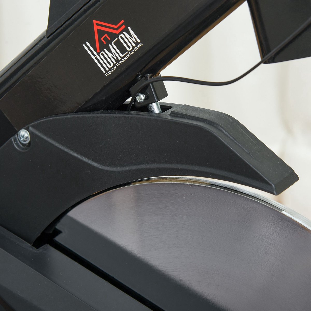 HOMCOM Fahrradtrainer Stahl Schwarz/Rot