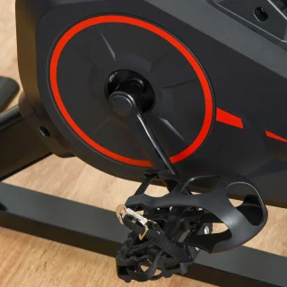 HOMCOM Fahrradtrainer Stahl Schwarz/Rot