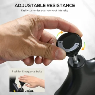 HOMCOM Fietstrainer In Hoogte Verstelbaar