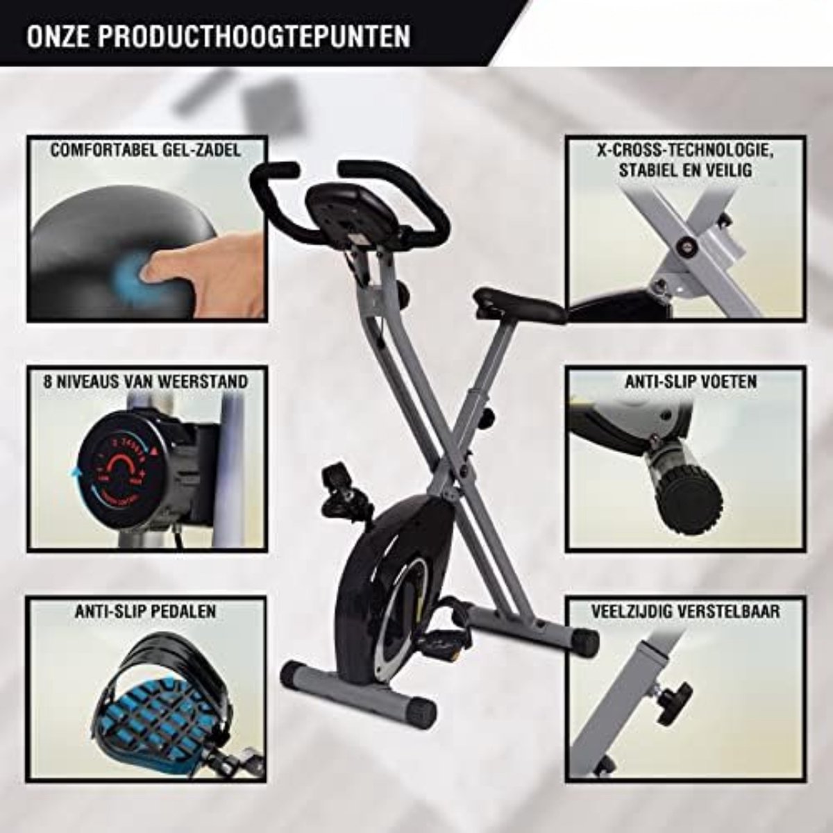 Hometrainer Fiets Opvouwbaar Met Ergometer