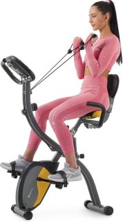 Hop-Sport X-Bike HS-3010X Grix — compacte hometrainer met comfort en stilte