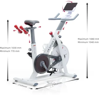 JASPORT S3 Spinningfiets Wit