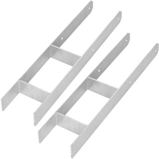 Wat vinden we goed aan de Kotarbau Stalen H‑brugvoet 120 mm - Set van 2