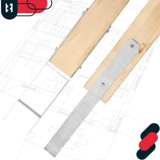Kotarbau Stalen H‑brugvoet 120 mm - Set van 2