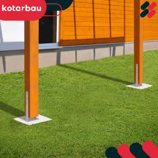 Kotarbau Stalen H‑brugvoet 120 mm - Set van 2