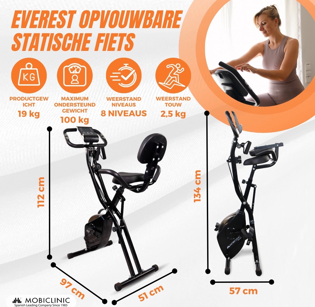 Mobiclinic EVEREST Spinbike Hometrainer