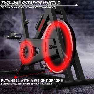 Physionics Spinningfiets Hometrainer Verstelbaar