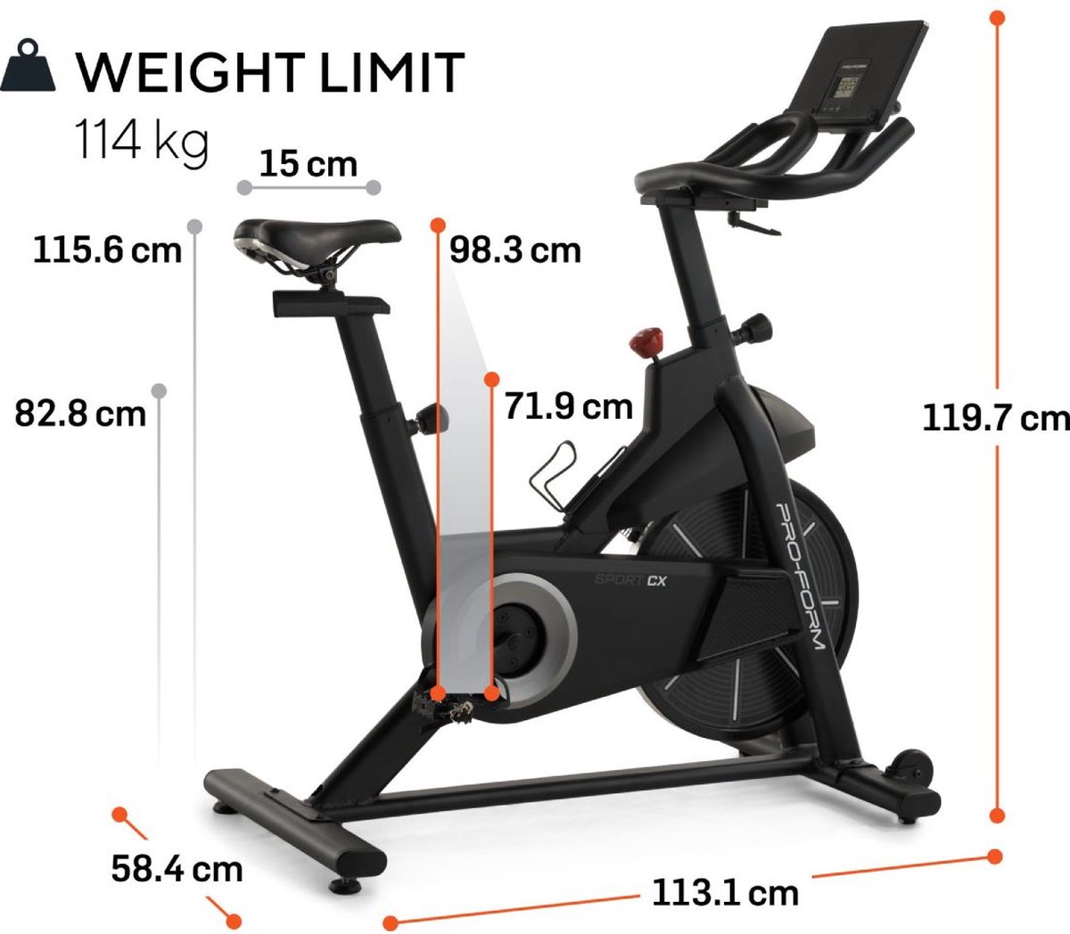 Wat vinden we goed aan de ProForm Sport CX Bike Spinbike
