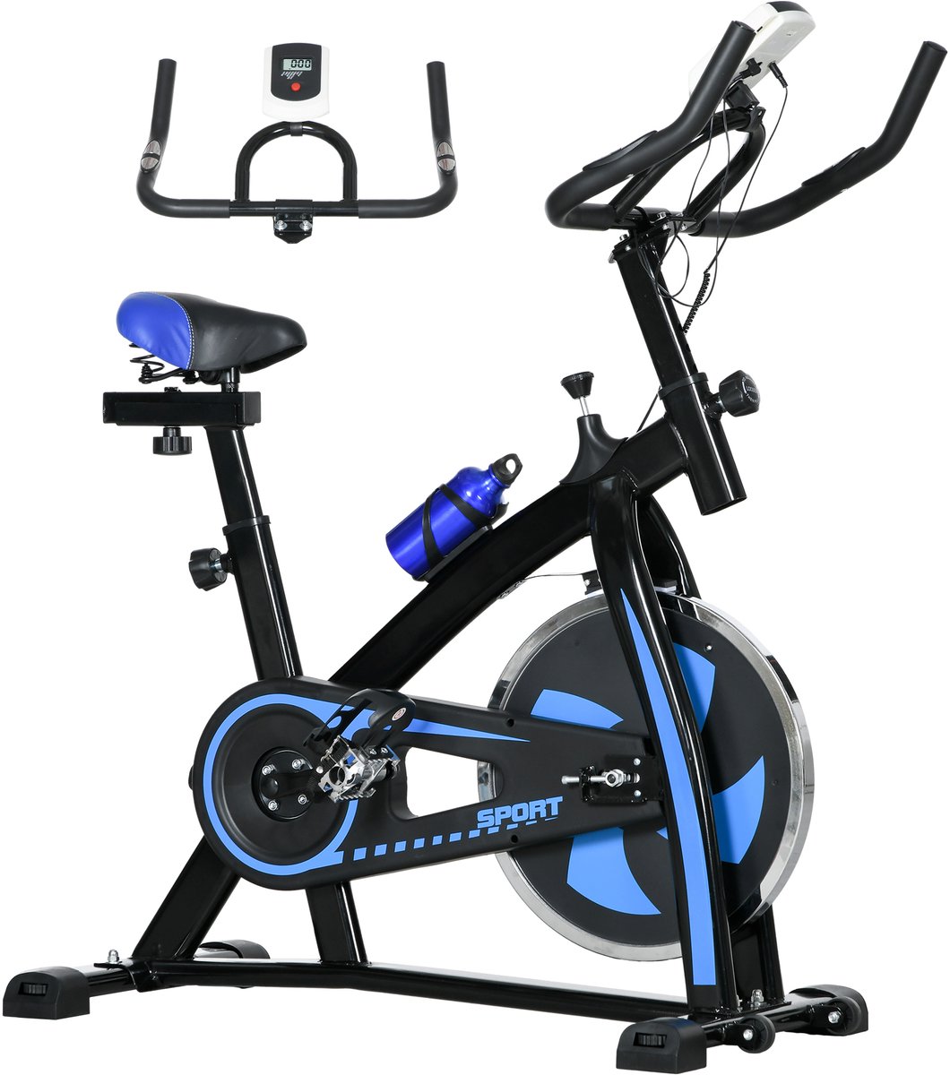 De SPORTNOW Heimtrainer ABS-118L Blau Stahl in één oogopslag