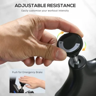 SPORTNOW Heimtrainer ABS-118L Blau Stahl