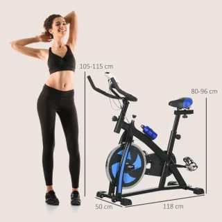 SPORTNOW Heimtrainer ABS-118L Blau Stahl
