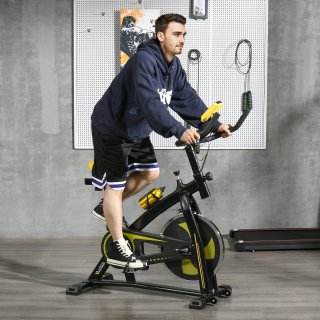 SPORTNOW Heimtrainer Stahl ABS-118L Gelb