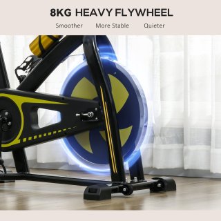 SPORTNOW Heimtrainer Stahl ABS-118L Gelb