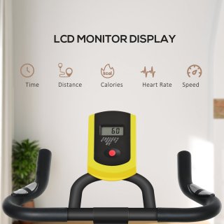 SPORTNOW Heimtrainer Stahl ABS-118L Gelb
