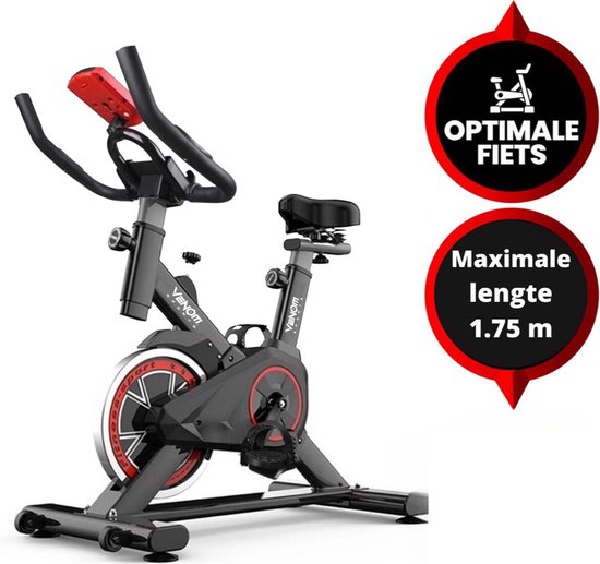 Venom Sports Hometrainer Fiets Indoor Zwart/Rood review