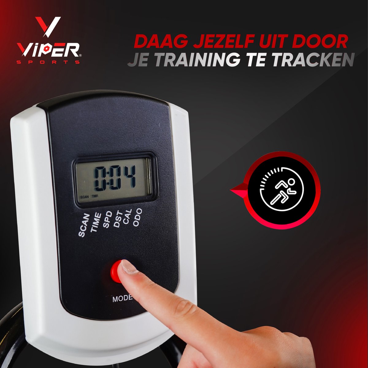 Wat vinden we goed aan de Viper Sports ZeusBike Indoorfiets Zwart/Rood