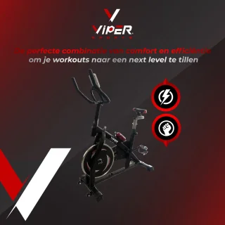Viper Sports ZeusBike Indoorfiets Zwart/Rood