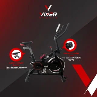 Viper Sports ZeusBike Indoorfiets Zwart/Rood