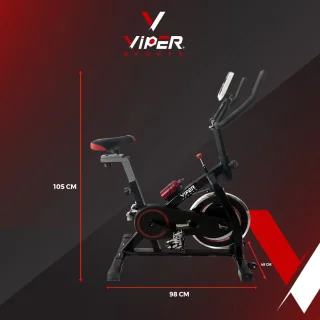 Viper Sports ZeusBike Indoorfiets Zwart/Rood