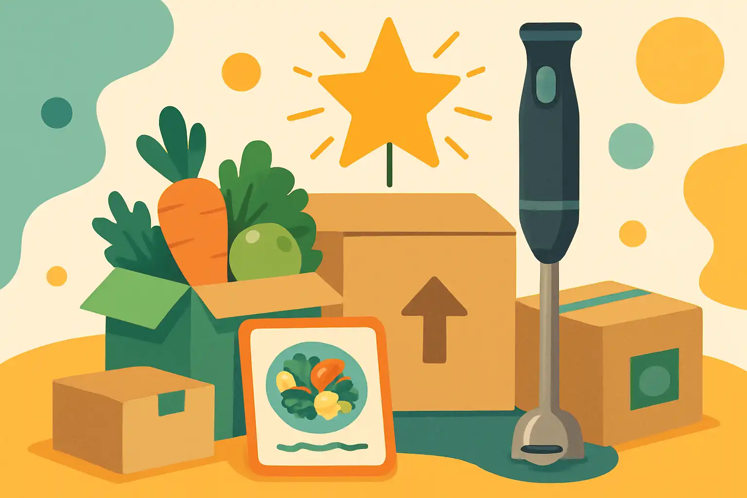 Abonnementboxen en maaltijdboxen die van je staafmixer een ster maken