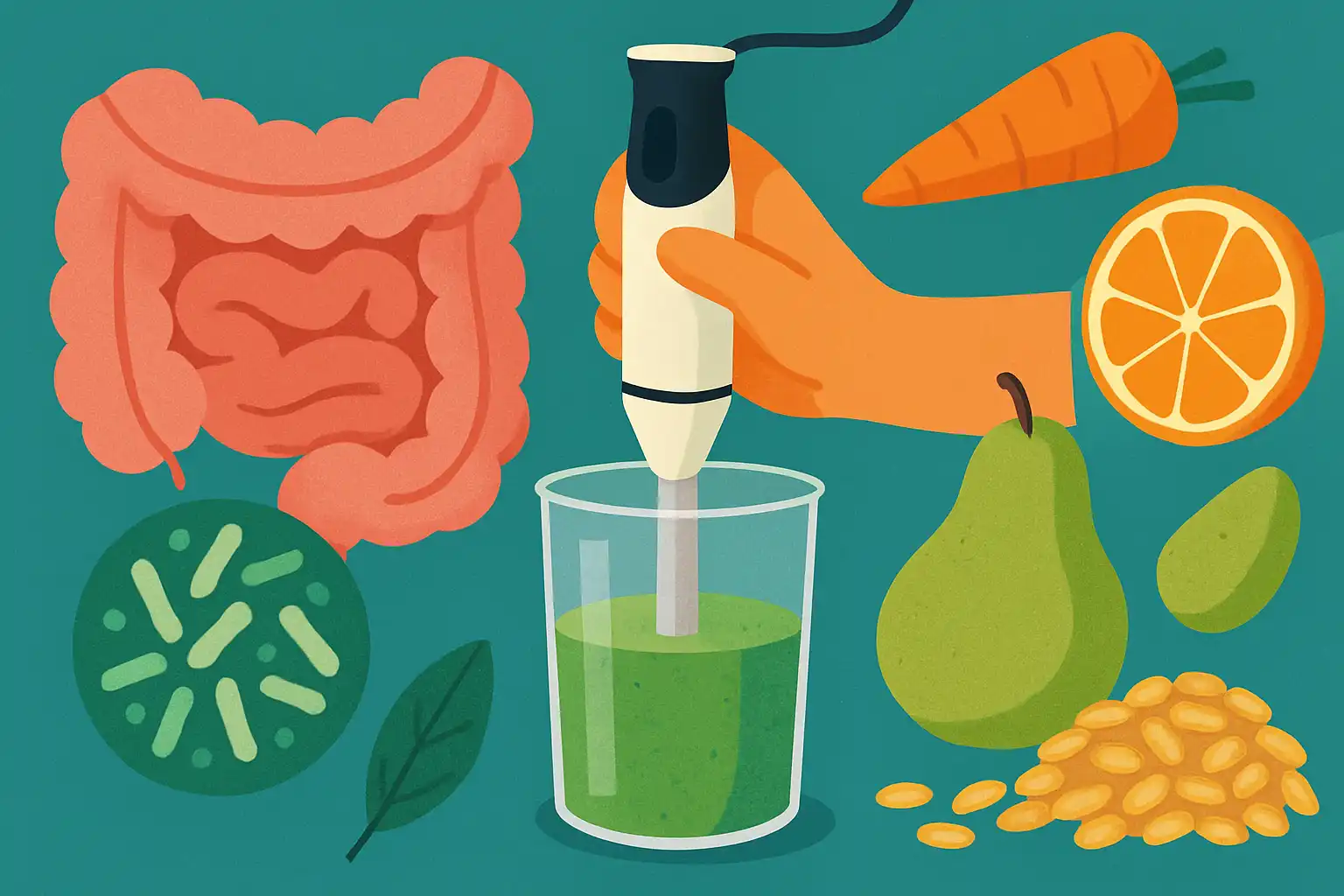 Boost je darmgezondheid met je staafmixer: zeven zachte recepten die vezels en prebiotica behouden