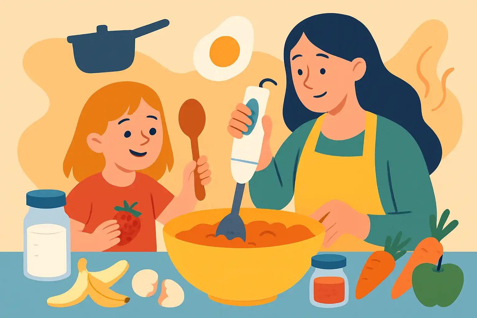 Koken met kinderen: 10 makkelijke staafmixerprojecten om samen te doen