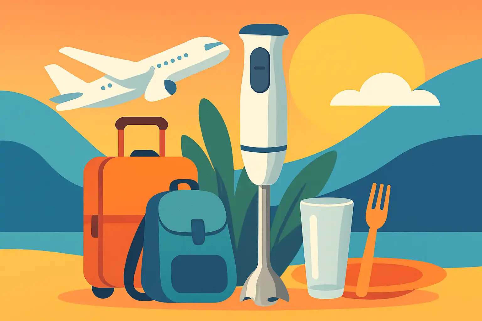 Neem je staafmixer mee op reis: slimme tips voor vliegen, roadtrips en vakantiekeukens