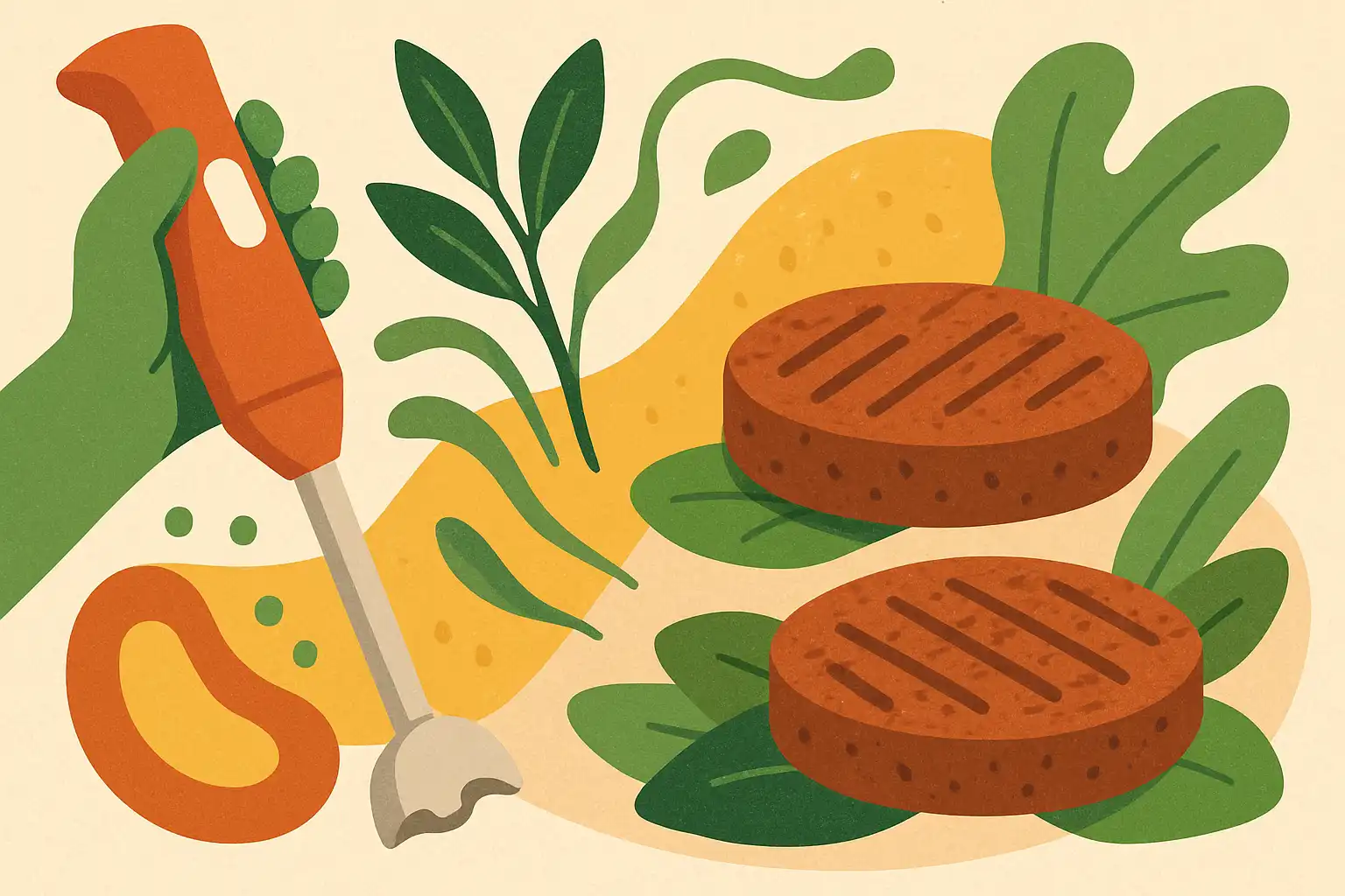 Plantaardige burgers maken met je staafmixer: zo bereik je de ideale textuur en bite