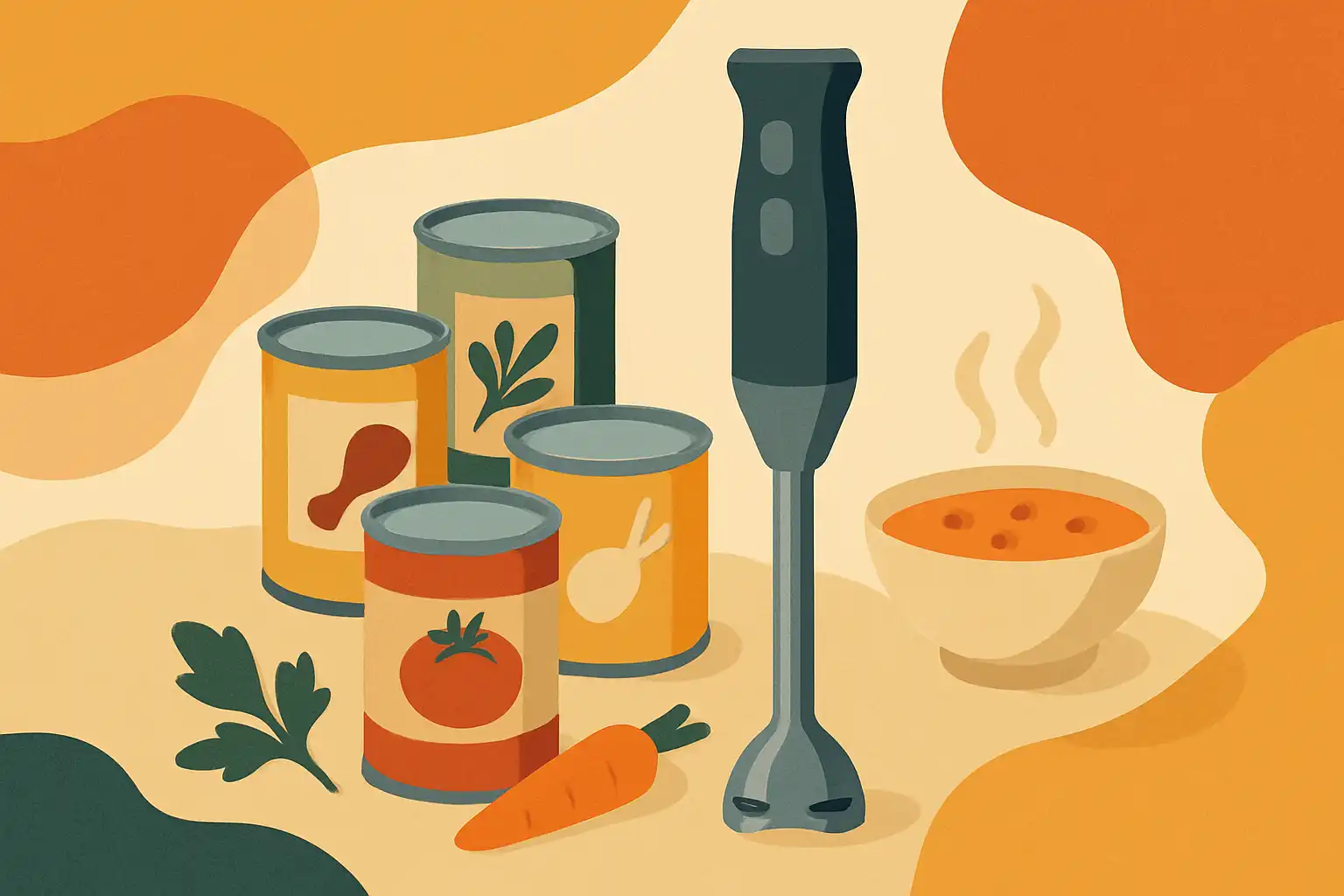 Restaurantwaardige maaltijden uit blik: zo til je voorraadkastingrediënten naar een hoger niveau met je staafmixer