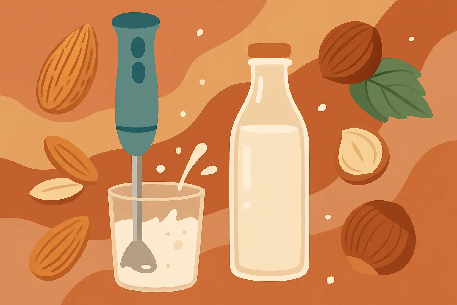 Zelf notenmelk maken met je staafmixer: van amandelmelk tot hazelnootdrank