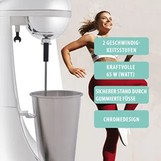 Staafmixer en Melkopschuimer | 650 ml Roestvrijstalen Beker | 2-in-1 Blender met 2 Snelheidsstanden