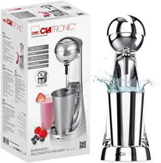 Staafmixer en Melkopschuimer | 650 ml Roestvrijstalen Beker | 2-in-1 Blender met 2 Snelheidsstanden