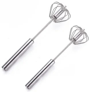 EXCITAT Blender - Staafmixer - Roestvrij staal - voor koffie, milkshakes, melkschuimers - 2 stuks