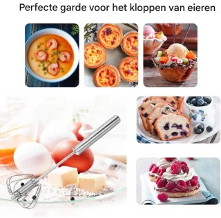 EXCITAT Blender - Staafmixer - Roestvrij staal - voor koffie, milkshakes, melkschuimers - 2 stuks