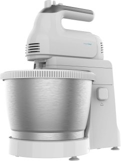 De Standmixer met roestvrijstalen kom, 500 W, 3,5L capaciteit, 5 snelheden, turbofunctie, ergonomisch ontwerp in één oogopslag
