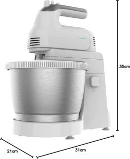 Standmixer met roestvrijstalen kom, 500 W, 3,5L capaciteit, 5 snelheden, turbofunctie, ergonomisch ontwerp