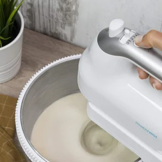 Standmixer met roestvrijstalen kom, 500 W, 3,5L capaciteit, 5 snelheden, turbofunctie, ergonomisch ontwerp