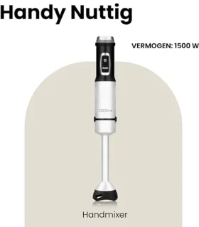 11-in-1 Multifunctionele Staafmixer – 1500W Krachtig, Titanium Messen, Krasbestendig, Inclusief Accessoires voor Mixen, Kloppen en Malen