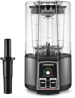 Stille schild-mixer 200 ml - Professionele mixer voor smoothies en ijsversnippering 1500 W