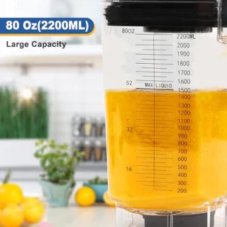 Stille schild-mixer 200 ml - Professionele mixer voor smoothies en ijsversnippering 1500 W