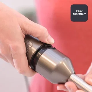 Staafmixer 1000W met 20 Snelheden en Turbo | Ergonomisch en Anti-Spat Design | Hoge Kwaliteit RVS Messen