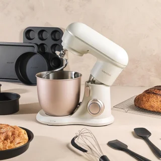 Elektrische Standmixer 4 Liter - 10 Snelheden, Pulsfunctie, Inclusief Kloppers en Deeghaak