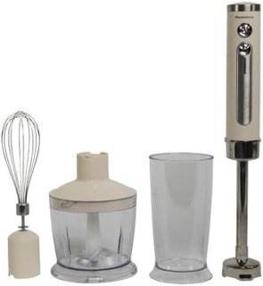 Draadloze Staafmixer Set - Oplaadbare Handmixer met Hakmolen, Garde, Maatbeker en USB-C Oplaadkabel - 5 Snelheden - Wit review