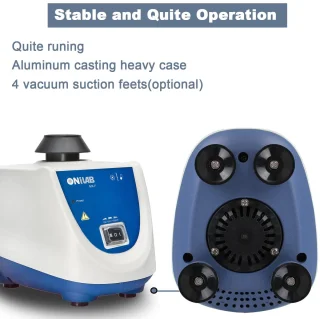 Vortex Mixer met Touch Start en Continu Modus - Ideaal voor Lab, Nagellak, Wimperlijm en Hobbyverf Menging - 3000 RPM